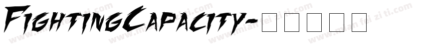 FightingCapacity字体转换