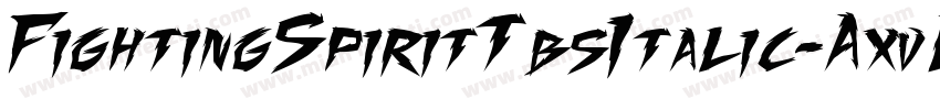 FightingSpiritTbsItalic-AxvL字体转换