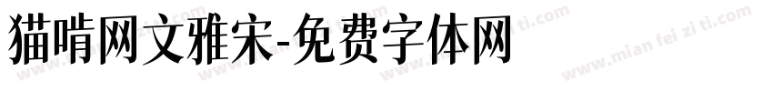 猫啃网文雅宋字体转换