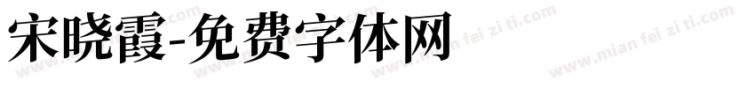 宋晓霞字体转换