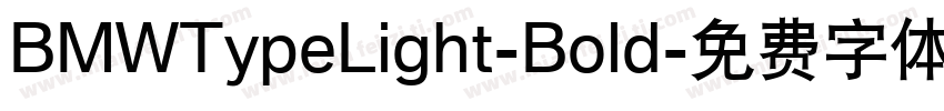 BMWTypeLight-Bold字体转换