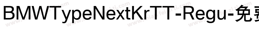 BMWTypeNextKrTT-Regu字体转换