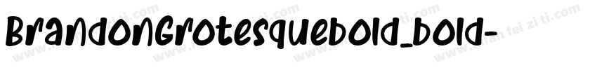 BrandonGrotesquebold_bold字体转换