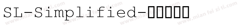 SL-Simplified字体转换