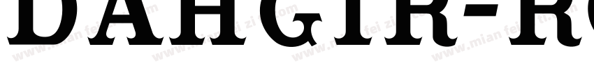 Dahgir-RoundSmCaps字体转换