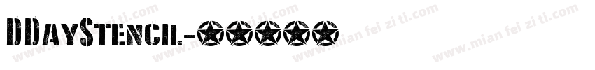 DDayStencil字体转换