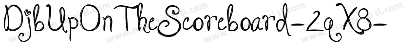 DjbUpOnTheScoreboard-2qX8字体转换