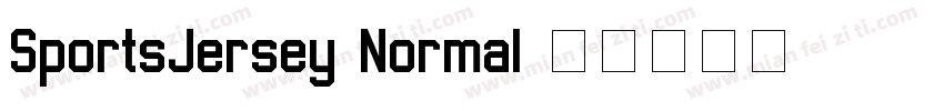 SportsJersey-Normal字体转换
