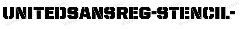 UnitedSansReg-Stencil字体转换