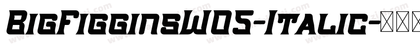 BigFigginsW05-Italic字体转换