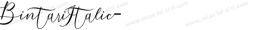 BintariItalic字体转换