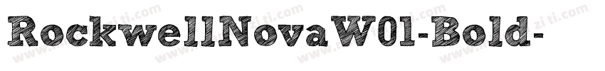 RockwellNovaW01-Bold字体转换