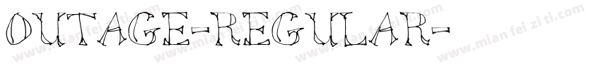 outage-regular字体转换