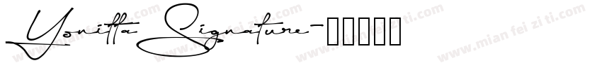 YonittaSignature字体转换