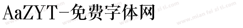 AaZYT字体转换