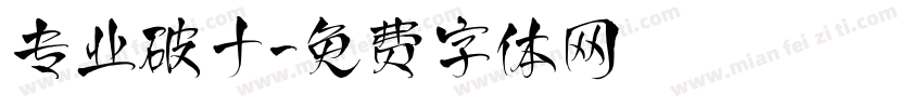 专业破十字体转换