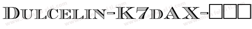 Dulcelin-K7dAX字体转换