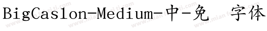 BigCaslon-Medium-中字体转换