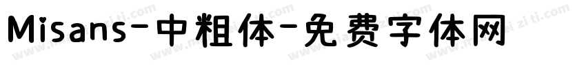 Misans-中粗体字体转换