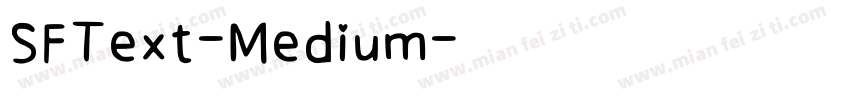 SFText-Medium字体转换