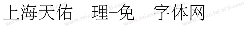 上海天佑监理字体转换