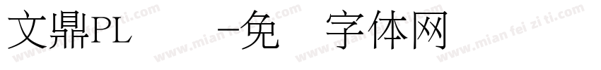 文鼎PL简报字体转换