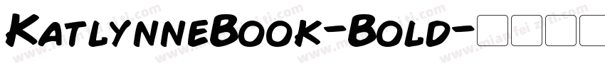 KatlynneBook-Bold字体转换