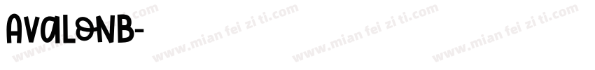 AvalonB字体转换