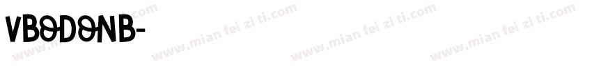VBODONB字体转换