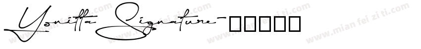 YonittaSignature字体转换