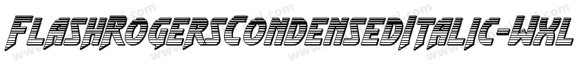 FlashRogersCondensedItalic-WxlG字体转换