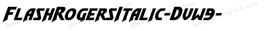 FlashRogersItalic-Dvw9字体转换