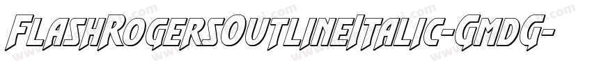 FlashRogersOutlineItalic-GmdG字体转换