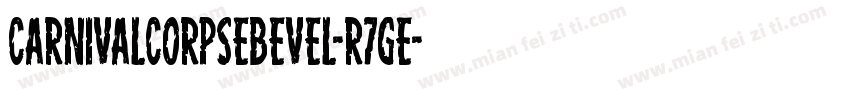 CarnivalCorpseBevel-R7ge字体转换