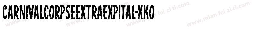 CarnivalCorpseExtraExpital-xKOR字体转换