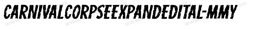 CarnivalCorpseExpandedItal-MMyv字体转换
