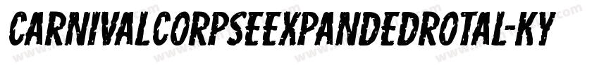 CarnivalCorpseExpandedRotal-KYye字体转换