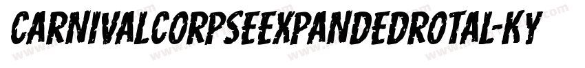 CarnivalCorpseExpandedRotal-KYye字体转换