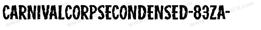 CarnivalCorpseCondensed-83zA字体转换
