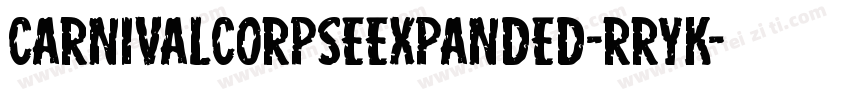CarnivalCorpseExpanded-rRYK字体转换