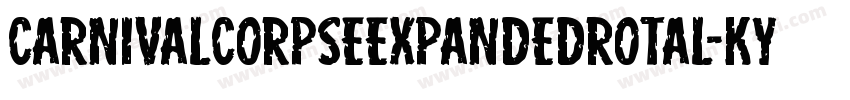 CarnivalCorpseExpandedRotal-KYye字体转换