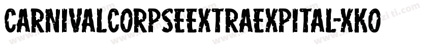 CarnivalCorpseExtraExpital-xKOR字体转换
