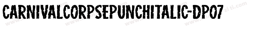 CarnivalCorpsePunchItalic-dpo7字体转换