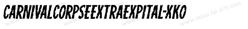 CarnivalCorpseExtraExpital-xKOR字体转换