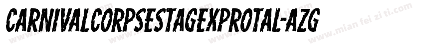 CarnivalCorpseStagExpRotal-aZg9字体转换