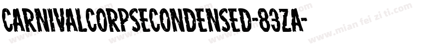 CarnivalCorpseCondensed-83zA字体转换