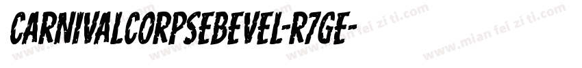 CarnivalCorpseBevel-R7ge字体转换