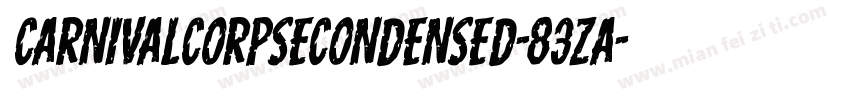 CarnivalCorpseCondensed-83zA字体转换