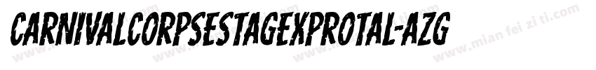 CarnivalCorpseStagExpRotal-aZg9字体转换