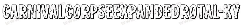CarnivalCorpseExpandedRotal-KYye字体转换